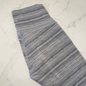 Lululemon Striped Gray Leggings